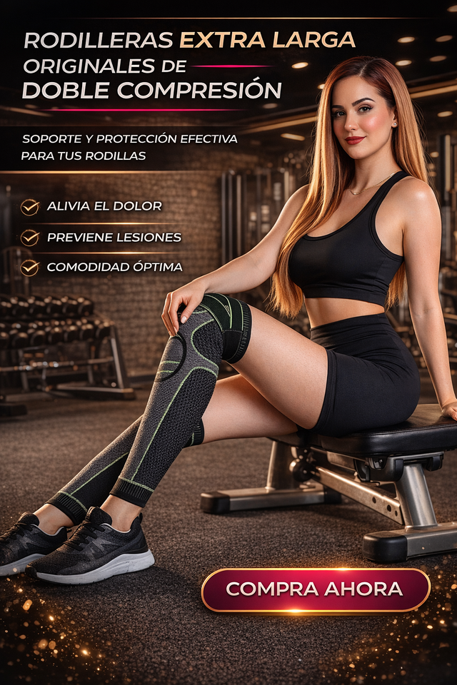 RODILLERAS EXTRA LARGA ORIGINALES DE DOBLE COMPRESION