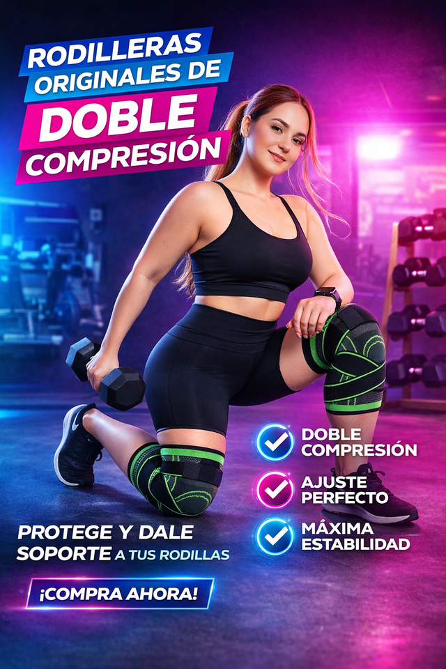 RODILLERAS ORIGINAL DE DOBLE COMPRESION